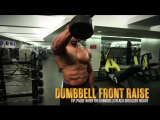 Ripped in 28 shoulder workout / a great v taper starts with a strong set of delts!