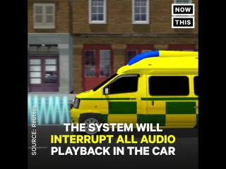 Ambulance sirens will start feeding directly into car radios