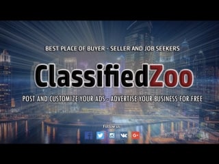 Classifiedzoo | best place of buyer sellers and job seekers