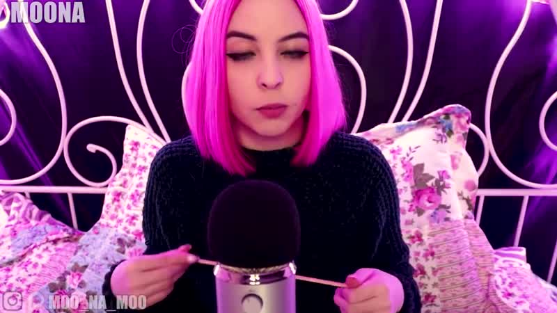 [moona] asmr mouth sounds/inaudible/visual triggers асмр звуки рта/неразборчивый шёпот/визуальные триггеры