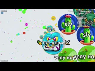[asumacc] insane pre doublesplit! uncut gameplay with tempest! (agario)