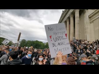 Blacklifematter demo münchen (6 juni teil 1) das freut sehr keine abstandregel mehr auf demos