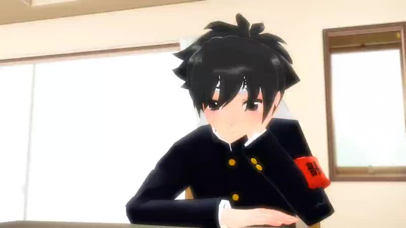 【mmd】 yandere simulator pocky game 【budo x ayano】(1080p hd)