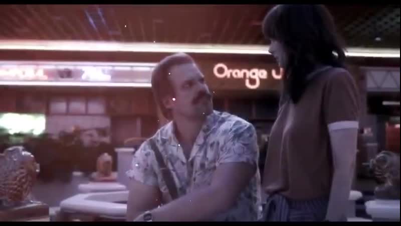 Joyce byers and jim hopper