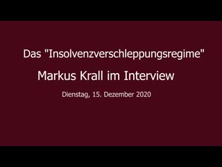 Das "insolvenzverschleppungsregime" markus krall im interview dienstag, 15 dezember 2020 auf eingeschenkt tv!