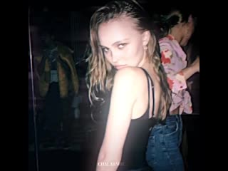 Slim young brunette vine