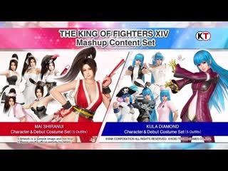 Новые персонажи мэй ширануи и кула даймонд из kofxiv для dead or alive 6!