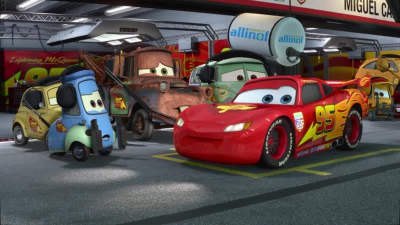 Тачки 2 / cars 2 bonus animation pit stop
