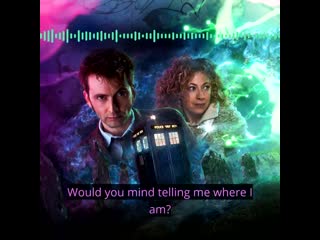 David tennant and alex kingston in a trailer the tenth doctor and river song adventure