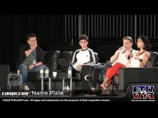 Ben mckencie, morena baccarin and david mazouz at the comic con in montreal presse conference • 24/06/18