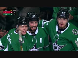 Tyler seguin has scored two goals, isnt looking terrible against devils