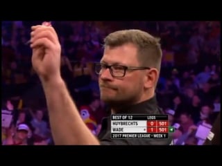 Kim huybrechts vs james wade (2017 premier league darts / week 1)