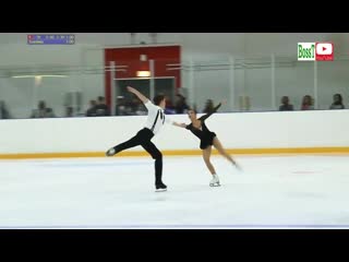 Ekaterina belova / dmitry chigirev fp, jr moscow ch (09/2019)