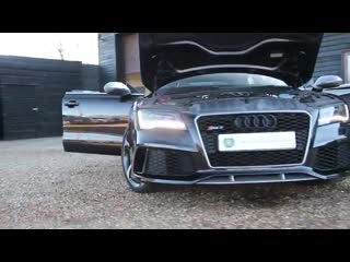 Audi rs7 4 0 tfsi v8 bi turbo quattro 5dr tip automatic in panther black 2014