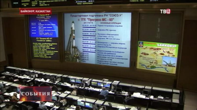 Грузовой корабль "прогресс" доставит на мкс две тонны грузов