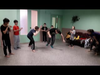 Roda de capoeira com alunos