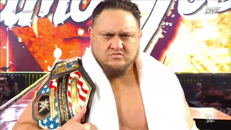 (wwe mania) samoa joe (c) vs rey mysterio wrestlemania 35