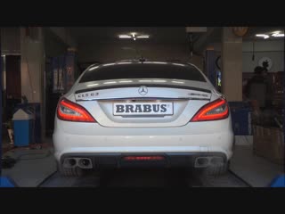 Brabus valve controlled exhaust for cls63 amg brabus klappenauspuff für cls63