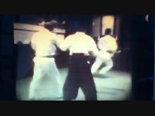 Kiyohiko higa and trainees at the bugeikan, gibo, shuri in the late 70's avoid/strike/grapple/throw against fast knife (rubber)