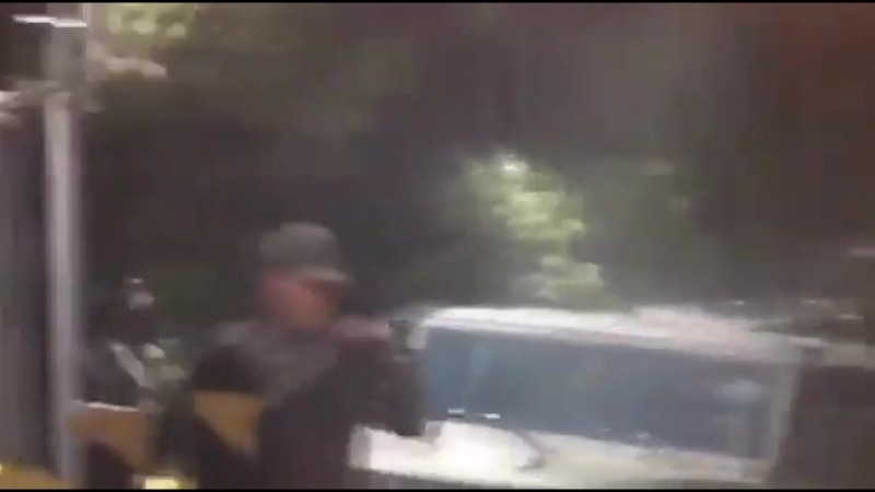 Блокпост венесуэльских силовиков