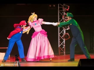 Sword art offline team super mario bros pink power! animecon (hague, nl) 2017