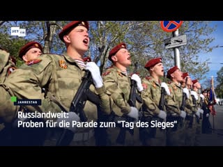 Russlandweit proben für die parade zum "tag des sieges"