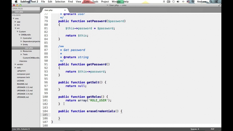 Build porn video – Build a cms in symfony 2 2 1 generate user entity and crud