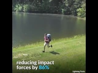 The world’s first floating backpack makes running with backpack a breeze!