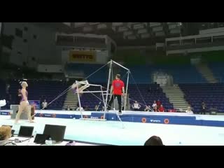 Nice combination performed by angelina simakova training ecszczecin2019 @ecszczecin2019