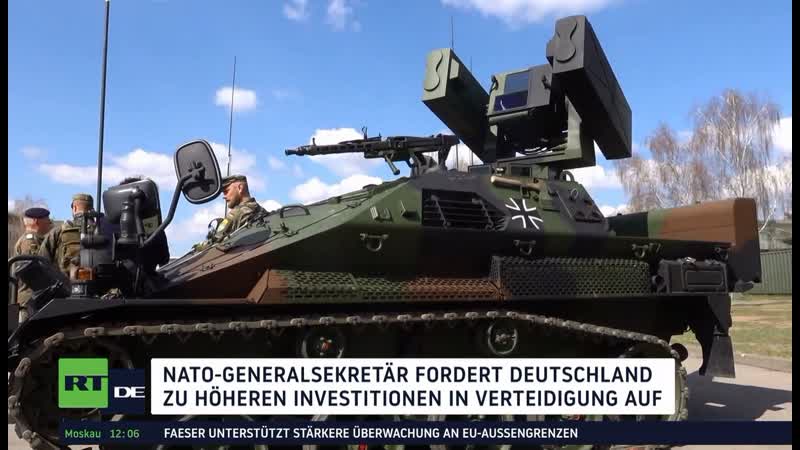 Nato generalsekretär fordert deutschland zu höheren investitionen in verteidigung auf