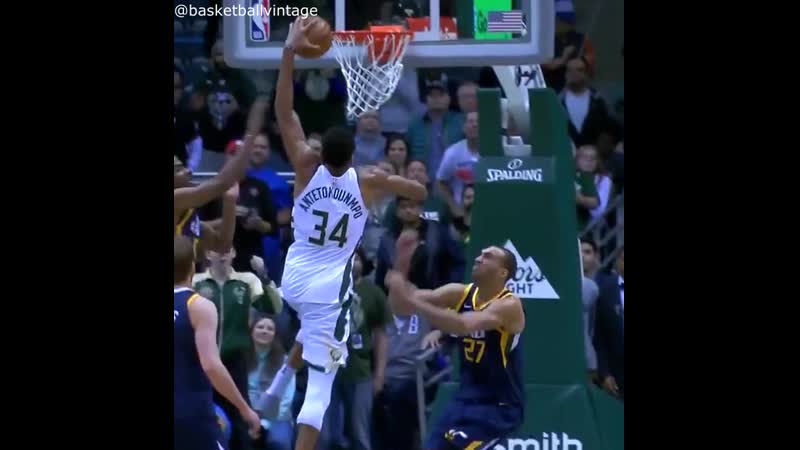 Giannis porn video – Giannis antetokounmpo dunks on rudy gobert