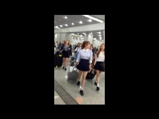 160422 우주소녀 wjsn arriving hefei railway station