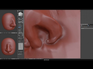 [yansculpts] how to sculpt the nose in blender real time tutorial
