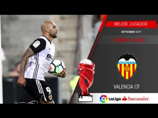 Simone zaza, mejor jugador de septiembre de laliga santander