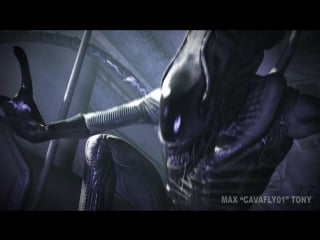 Alien and girl