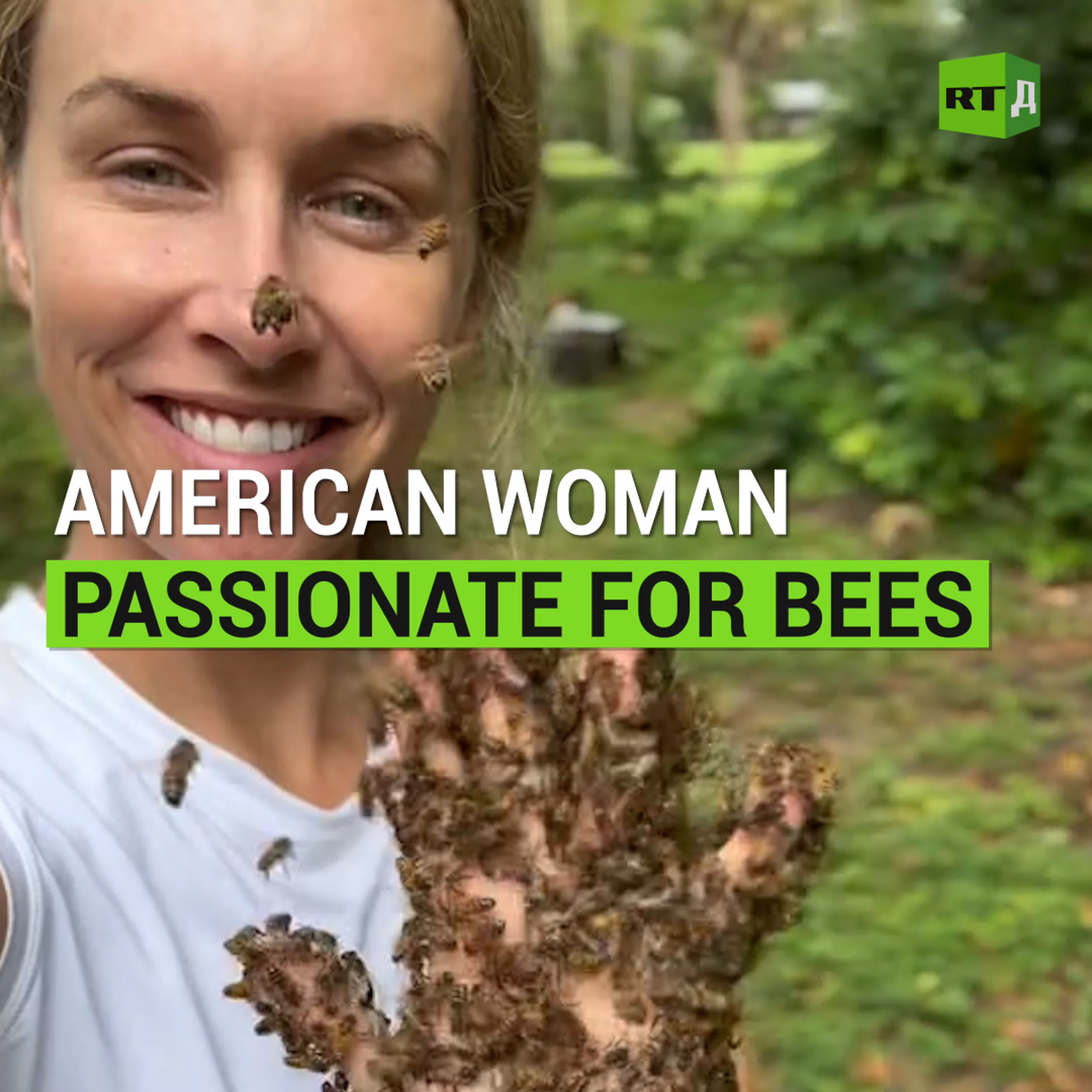 American woman holds a swarm of bees – rt documentary - ExPornToons