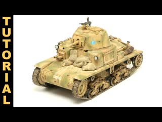 [part 2] painting and weathering tamiyas m13 ⁄40 tank scale modeling tutorial for beginners