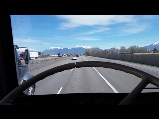 1973 white freightliner cabover cab ride