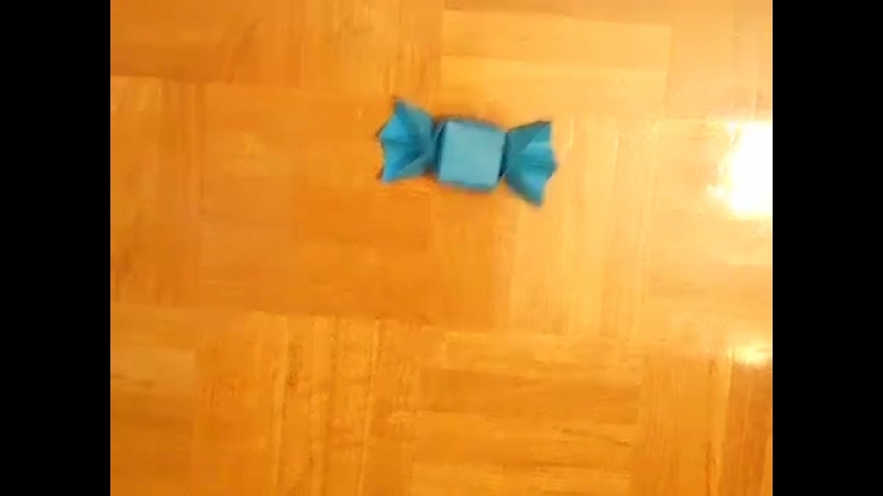 Origami papiroflexia caramelo de papel
