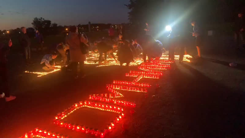 Акция "свеча памяти" мемориал п корчмино