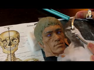 How to sculpt hyperrealistic bruce lee part 28 fixing mistakes face