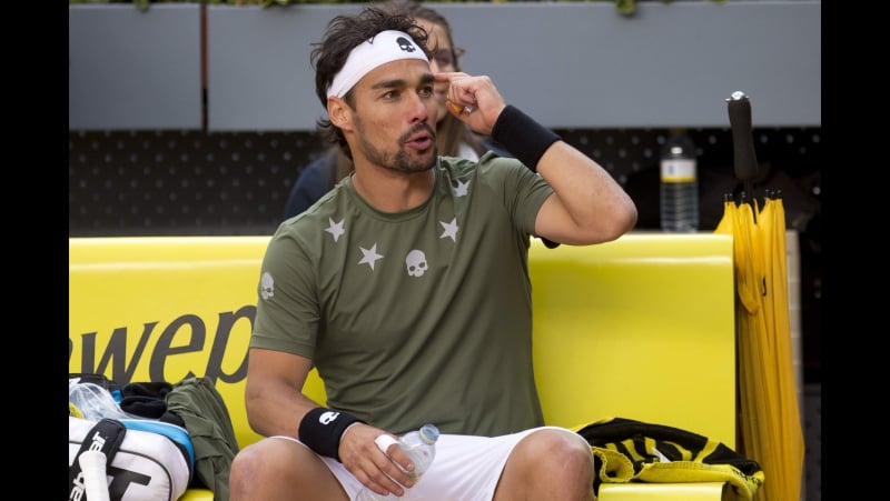 Фабио фонини александр зверев теннис live