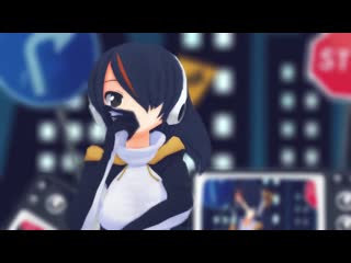 Mmd kf koutei penguin pink cat