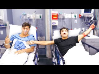 Ethan and grayson after surgery