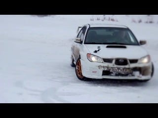 Subaru wrx sti snow fun