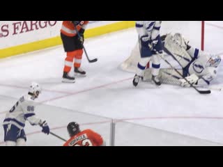 Louis domingue makes incredible kick save on voracek