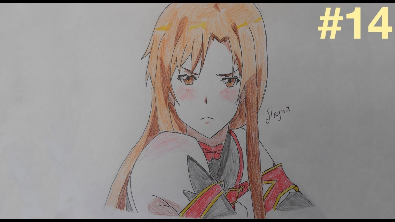 Speed art #14 (асуна)