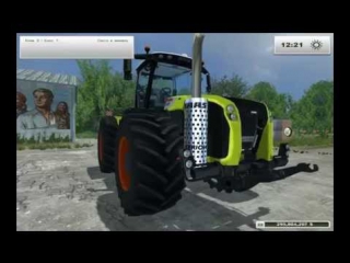 Трактор ""claas xerion 5000vc & weight 1800kg" для farming simulator 2013