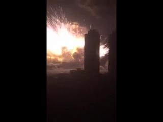 Amateur video explosion in tianjin, china 2015 (footage)