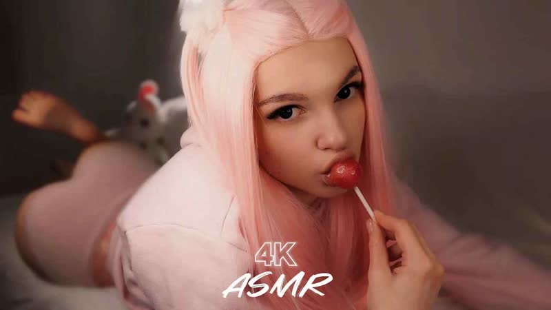 Soly asmr 20230601 asmr twins ｜ milky licking + lollipop, mouth sounds, triggers, close up eating ears ｜ #asmr #асмр